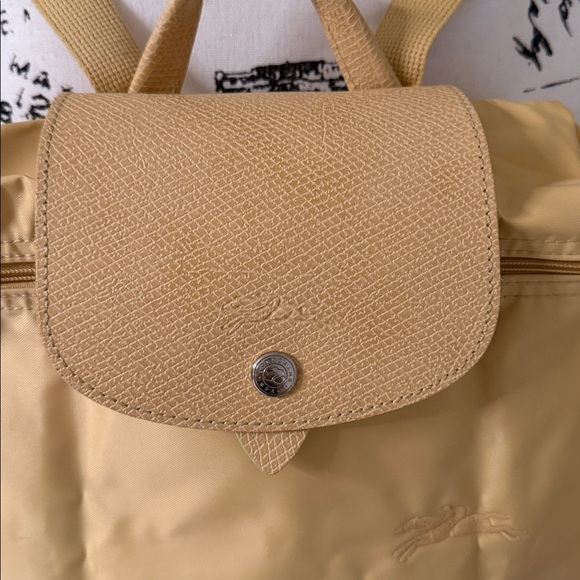 Longchamp Yellow Nylon Backpack main image 9